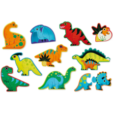 CROCODILE CREEK LET'S BEGIN 2 PC PUZZLE DINOSAURS