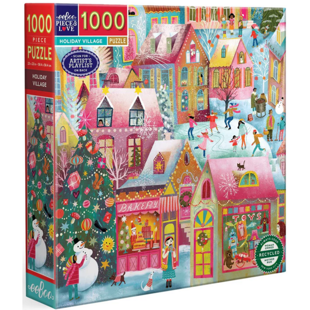 EEBOO HOLIDAY VILLAGE 1000 PC PUZZLE