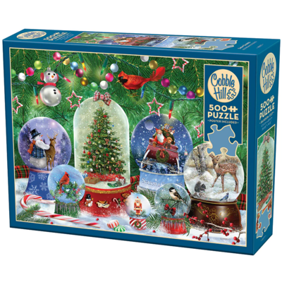 COBBLE HILL SNOW GLOBES 500 PC PUZZLE