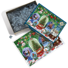 COBBLE HILL SNOW GLOBES 500 PC PUZZLE
