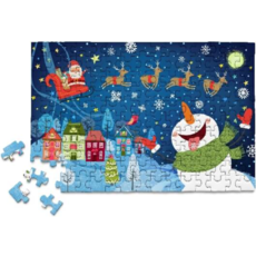 MICRO PUZZLES HOLIDAY HERE COMES SANTA 150 PC MICROPUZZLES