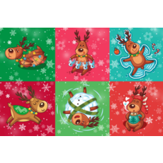 MICRO PUZZLES HOLIDAY REINDEER GAMES 150 PC MICROPUZZLES
