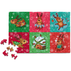 MICRO PUZZLES HOLIDAY REINDEER GAMES 150 PC MICROPUZZLES