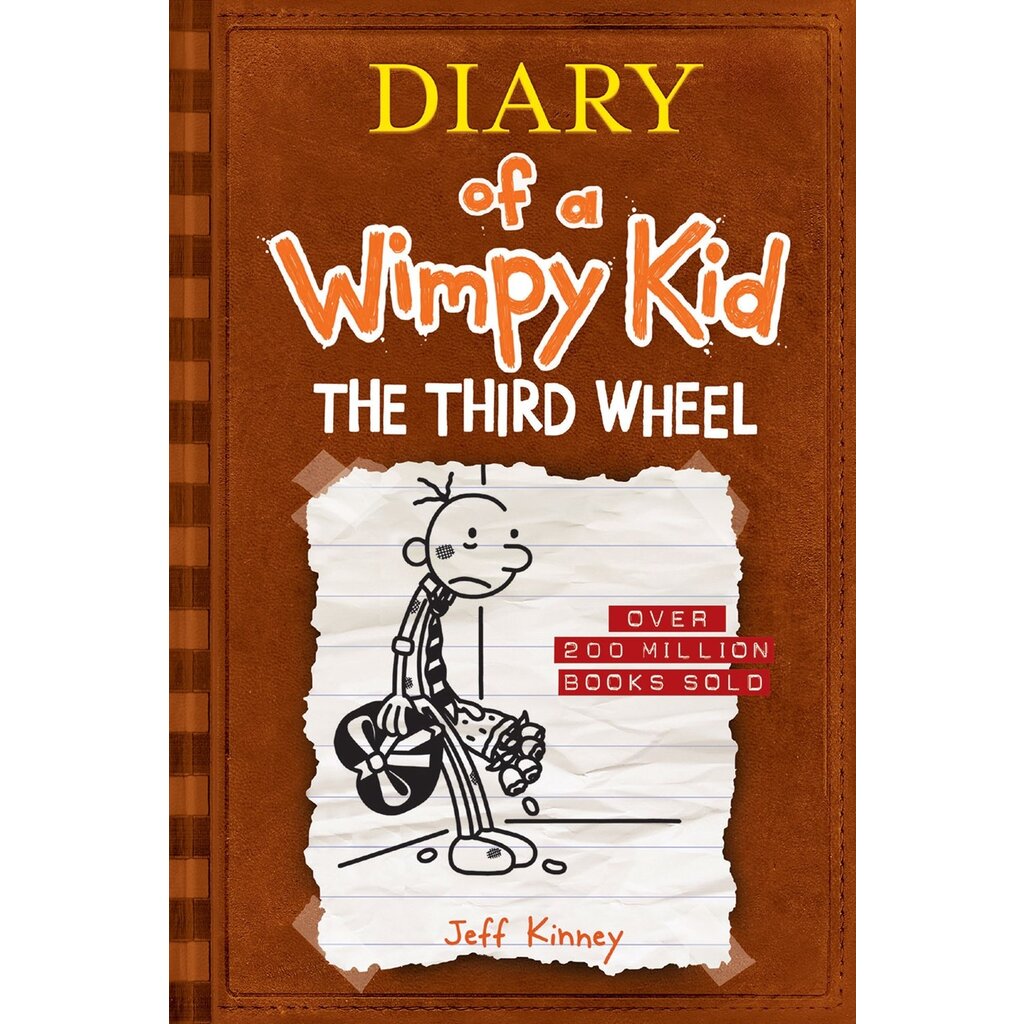 ABRAMS BOOKS DIARY OF A WIMPY KID 7 THIRD WHEEL HB KINNEY