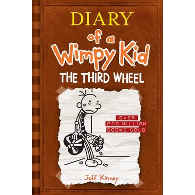 ABRAMS BOOKS DIARY OF A WIMPY KID 7 THIRD WHEEL HB KINNEY