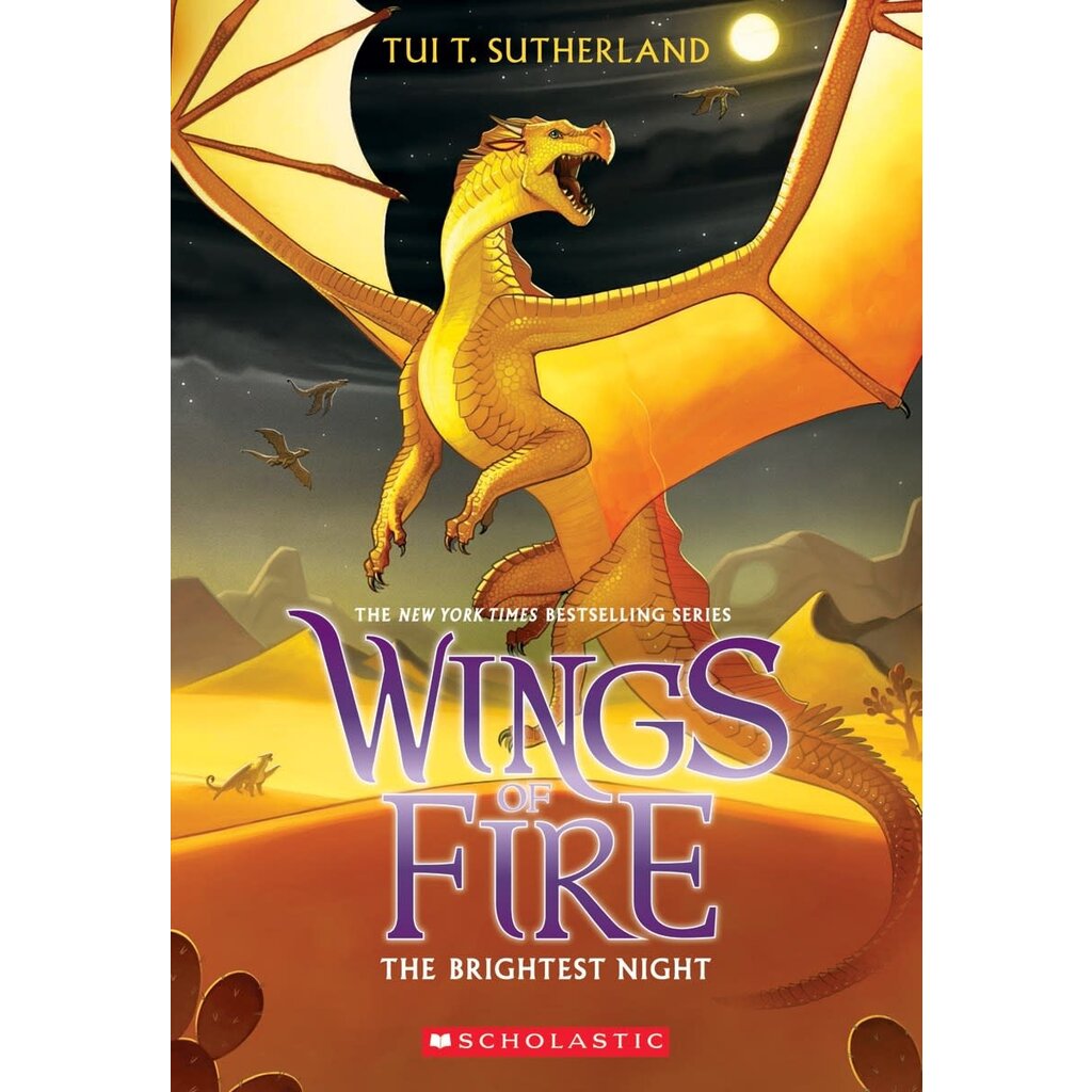 SCHOLASTIC PRESS WINGS OF FIRE 5 BRIGHTEST NIGHT PB SUTHERLAND