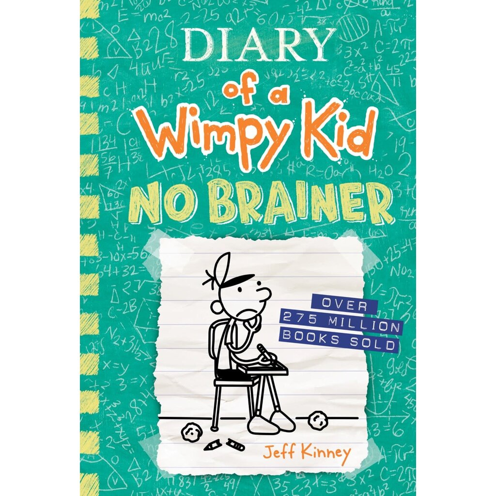 HARRY N ABRAMS DIARY OF A WIMPY KID 18 NO BRAINER HB KINNEY