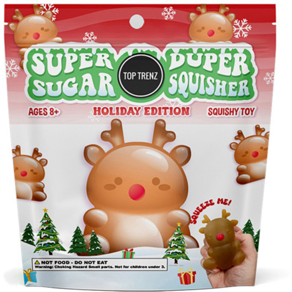 TOP TRENZ SUPER DUPER SUGAR SQUISHER REINDEER**