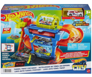 HOT WHEELS CITY TUNNEL TWIST CAR WASH THE TOY STORE