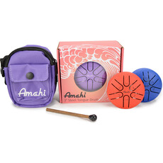 AMAHI UKULELES STEEL TONGUE DRUM RED