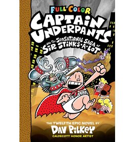 SCHOLASTIC CAPTAIN UNDERPANTS 12 SENSATIONAL SAGA SIR STINKS HB PILKY
