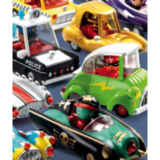 CRAZY MOTORS CRAZY MOTORS CARS RED SKULL