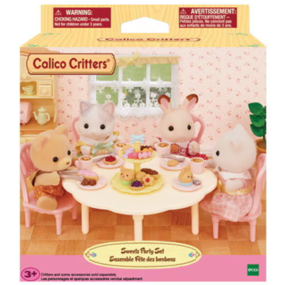 CALICO CRITTERS SWEETS PARTY SET CALICO CRITTERS