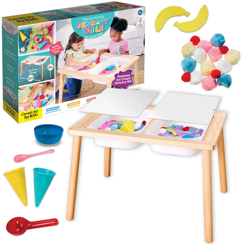 DELUXE SENSORY TABLE ICE CREAM SHOP - THE TOY STORE