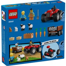 LEGO RED FARM TRACTOR WITH TRAILER & SHEEP