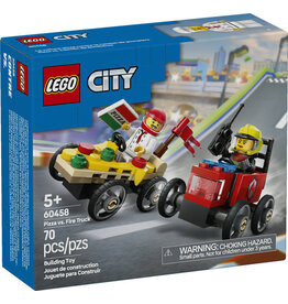 LEGO PIZZA VS. FIRE TRUCK RACE CAR PACK