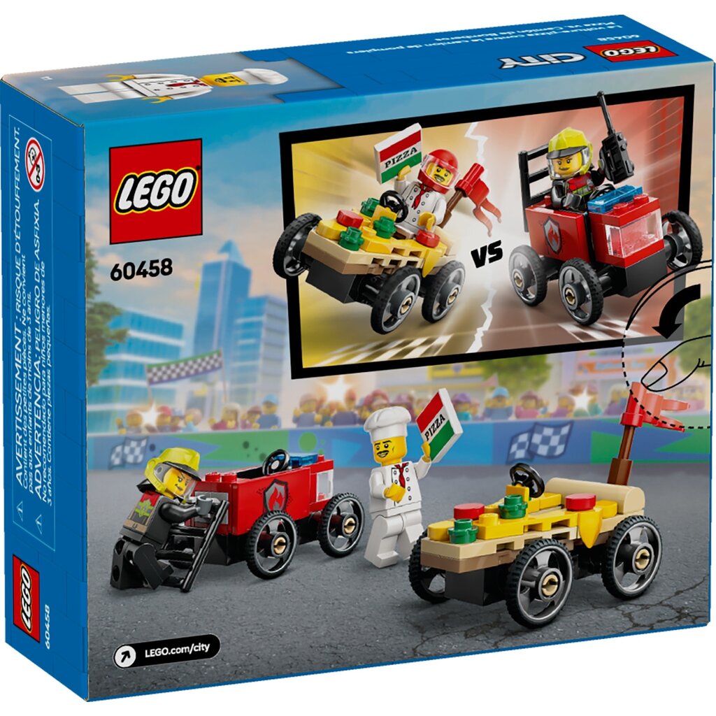 LEGO PIZZA VS. FIRE TRUCK RACE CAR PACK