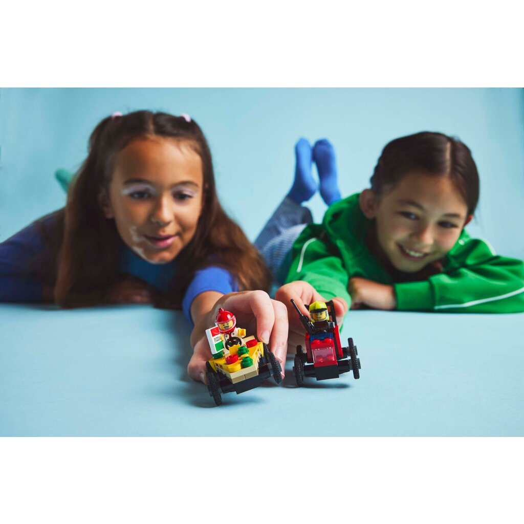 LEGO PIZZA VS. FIRE TRUCK RACE CAR PACK