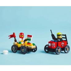 LEGO PIZZA VS. FIRE TRUCK RACE CAR PACK