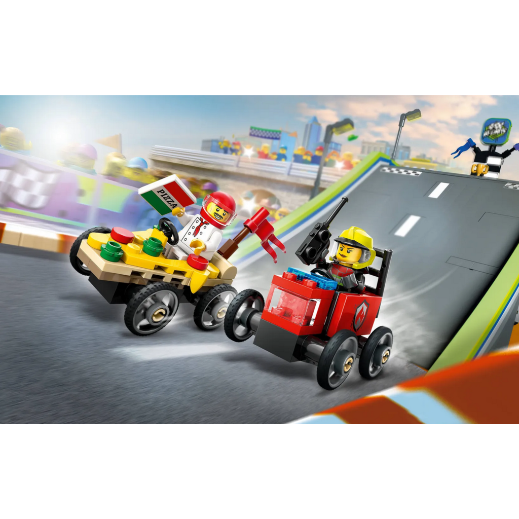LEGO PIZZA VS. FIRE TRUCK RACE CAR PACK