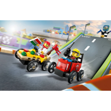 LEGO PIZZA VS. FIRE TRUCK RACE CAR PACK