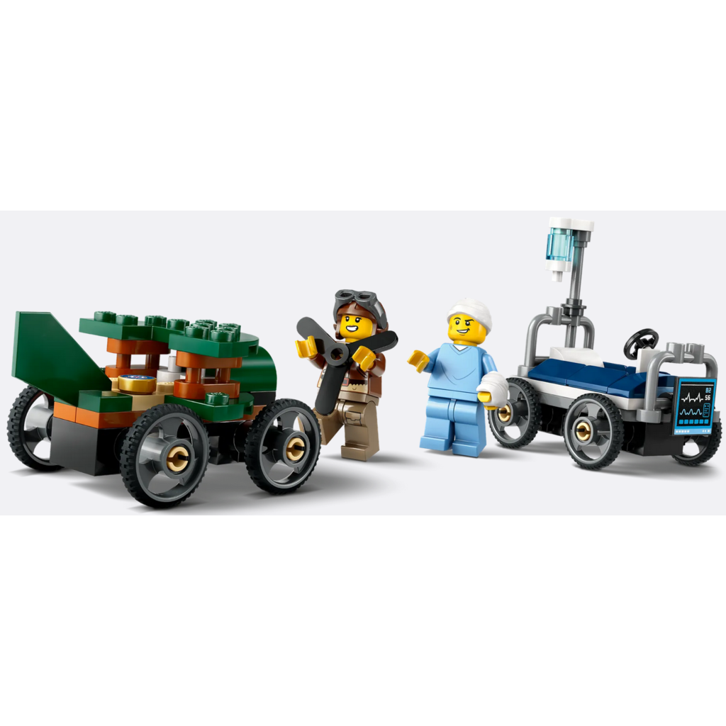 LEGO AIRPLANE VS. HOSPITAL BED RACE CAR PACK