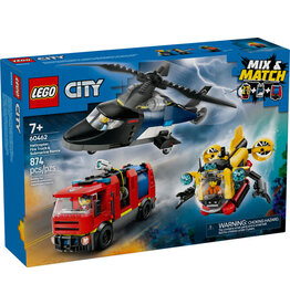 LEGO HELICOPTER, FIRE TRUCK & SUBMARINE REMIX