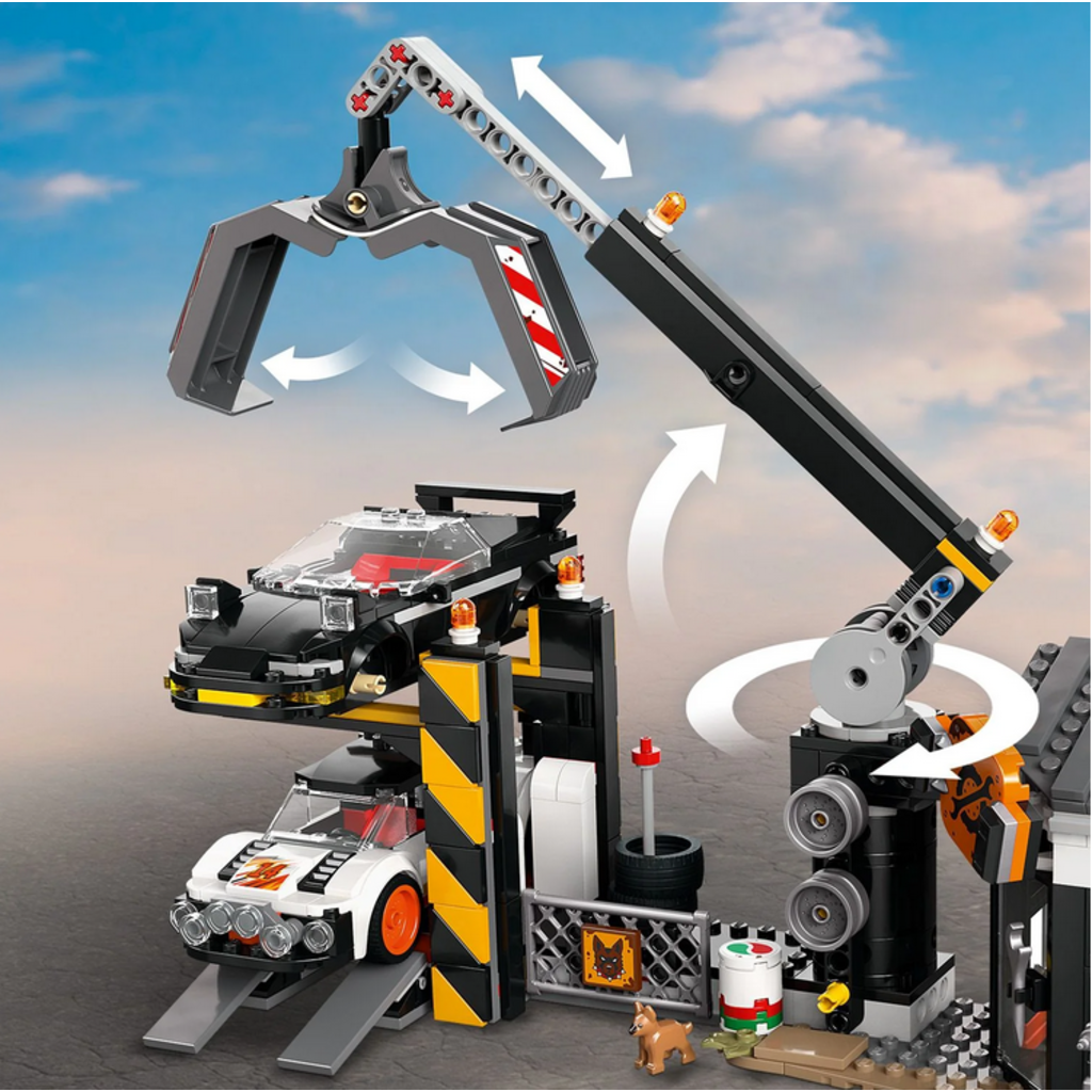 LEGO SCRAPYARD WITH CARS