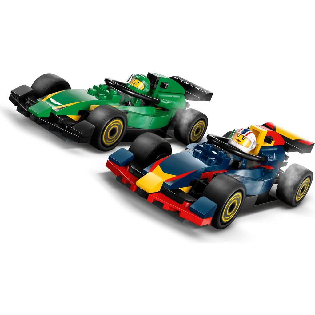 LEGO F1 TRUCK WITH RB20 & AMR24 F1 CARS