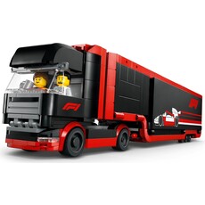 LEGO F1 TRUCK WITH RB20 & AMR24 F1 CARS