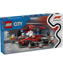 LEGO F1 PIT STOP & PIT CREW WITH FERRARI CAR