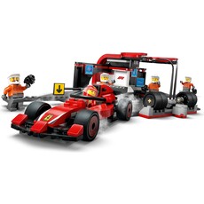 LEGO F1 PIT STOP & PIT CREW WITH FERRARI CAR