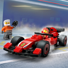 LEGO F1 PIT STOP & PIT CREW WITH FERRARI CAR