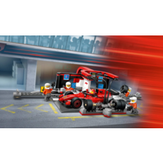 LEGO F1 PIT STOP & PIT CREW WITH FERRARI CAR