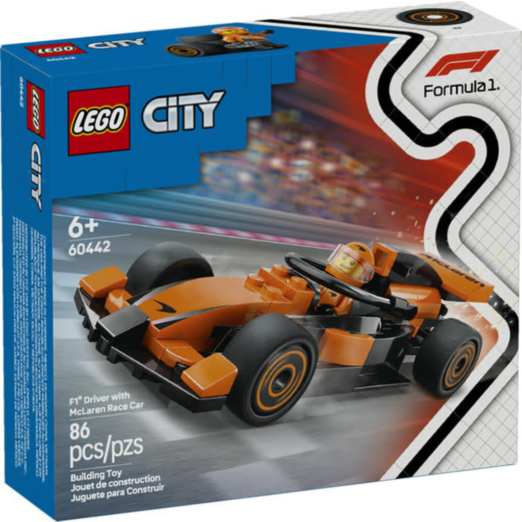 LEGO F1 DRIVER WITH MCLAREN RACE CAR