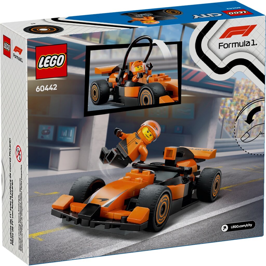 LEGO F1 DRIVER WITH MCLAREN RACE CAR