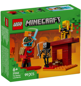 LEGO THE NETHER LAVA BATTLE