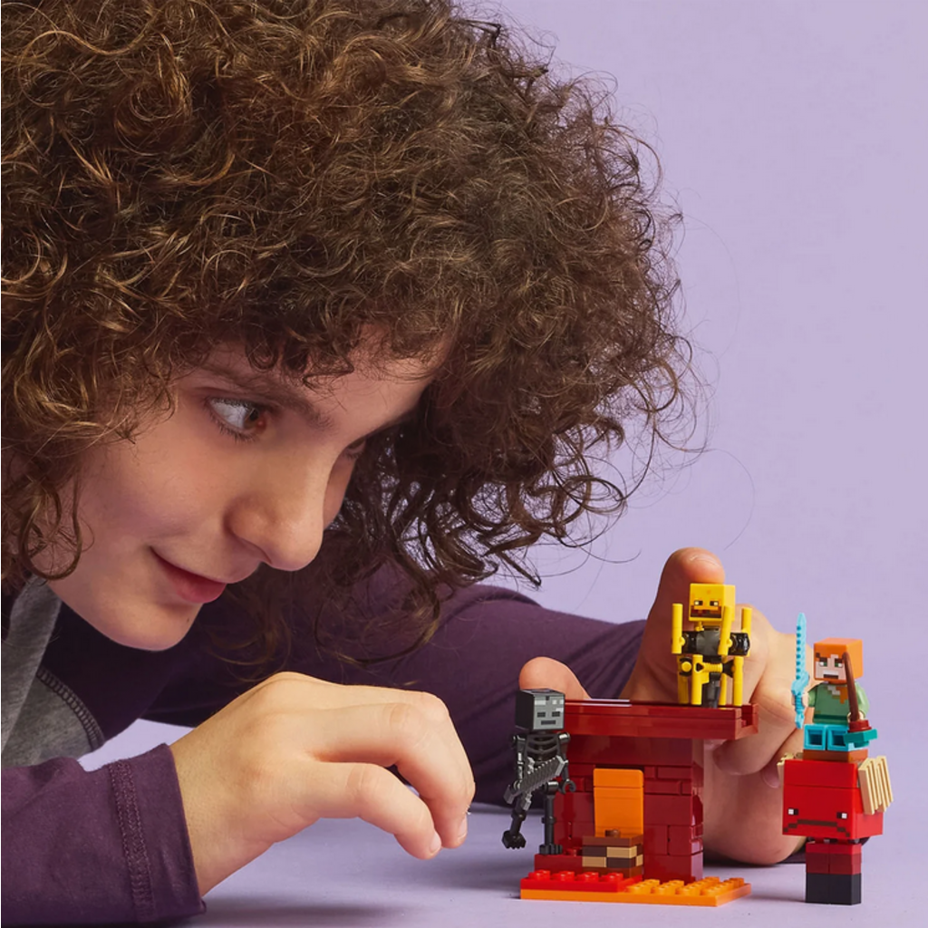 LEGO THE NETHER LAVA BATTLE