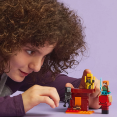 LEGO THE NETHER LAVA BATTLE