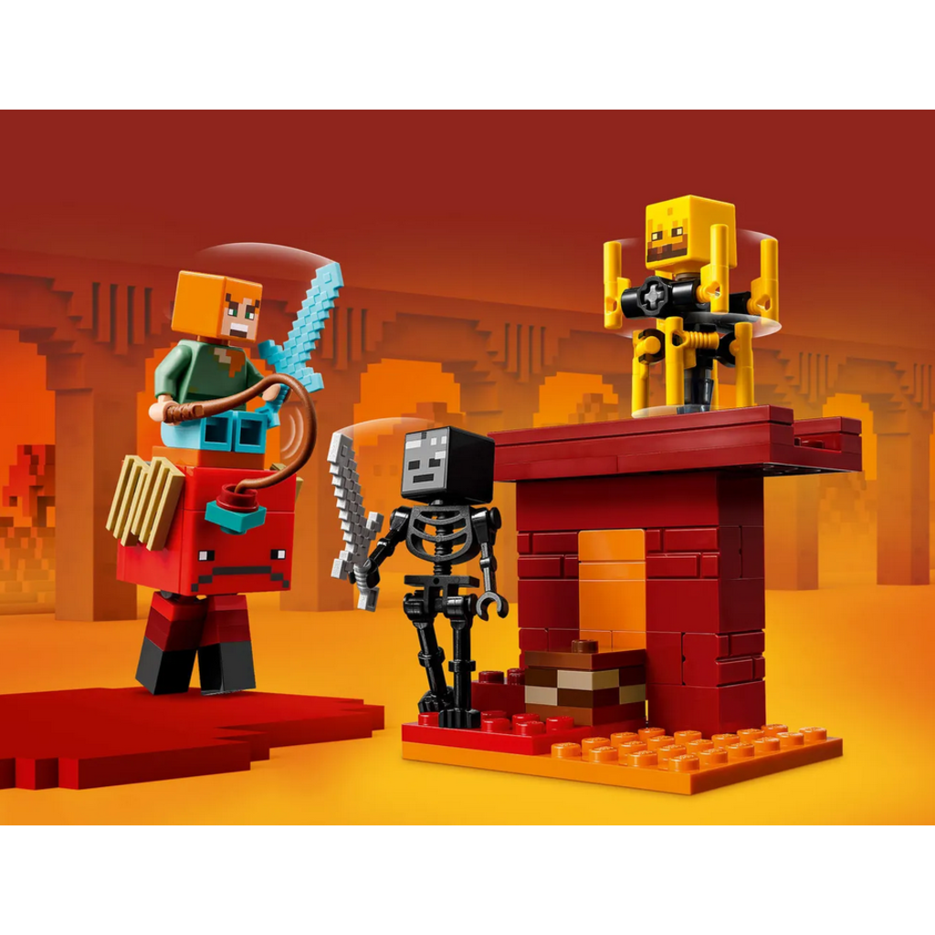 LEGO THE NETHER LAVA BATTLE