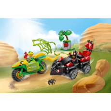 LEGO SPIN AND ELECTRO DINOSAUR VEHICLE CHASE