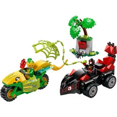 LEGO SPIN AND ELECTRO DINOSAUR VEHICLE CHASE