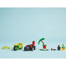 LEGO SPIN AND ELECTRO DINOSAUR VEHICLE CHASE