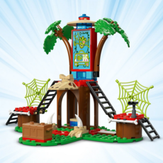 LEGO SPIDEY AND GOBBY'S RAPTOR BATTLE AT TREE HOUSE HQ