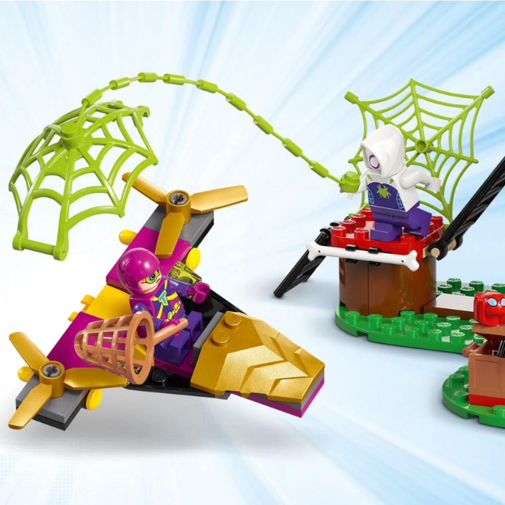 LEGO SPIDEY AND GOBBY'S RAPTOR BATTLE AT TREE HOUSE HQ