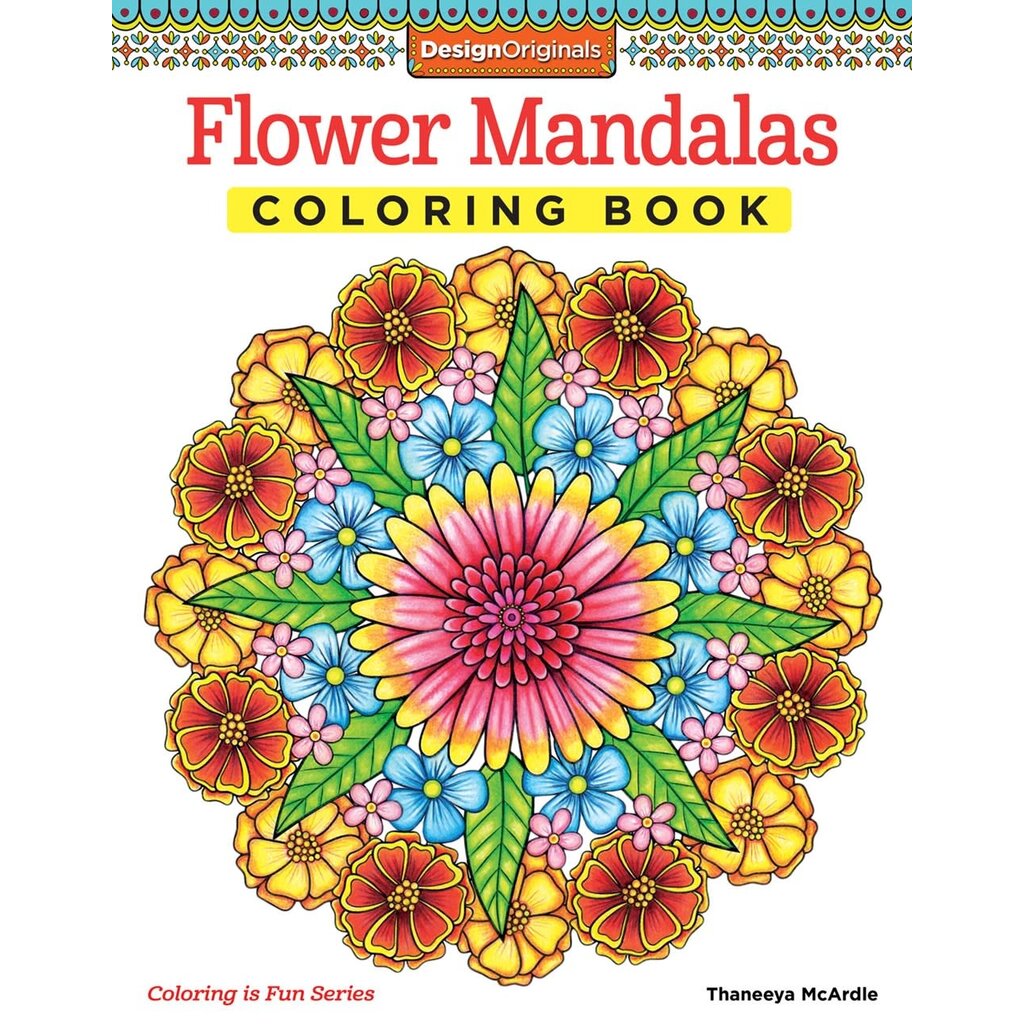 FLOWER MANDALAS COLORING BOOK - THE TOY STORE