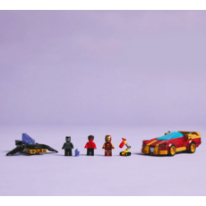 LEGO IRON MAN CAR & BLACK PANTHER VS. RED HULK