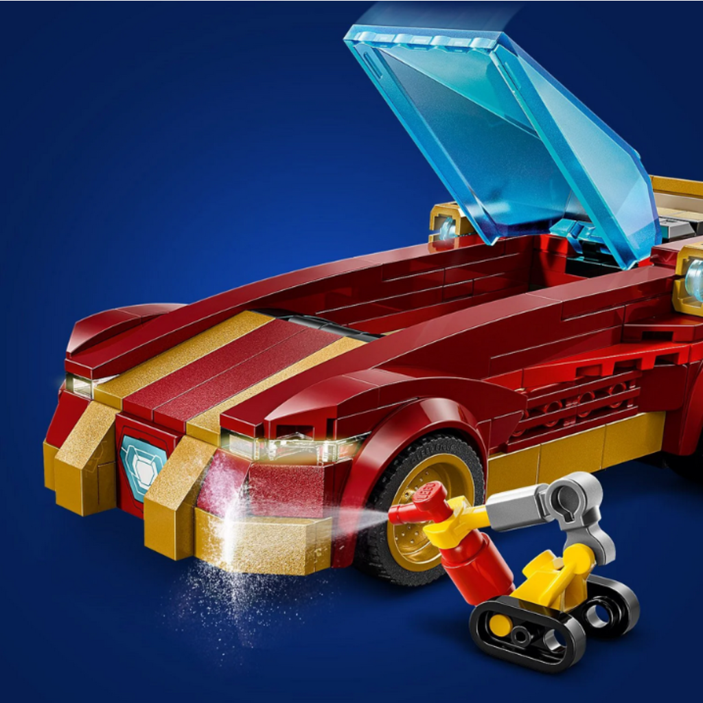 LEGO IRON MAN CAR & BLACK PANTHER VS. RED HULK