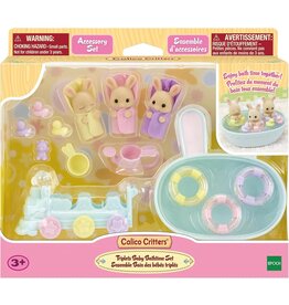 CALICO CRITTERS TRIPLETS BABY BATHTIME SET*