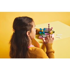 LEGO TYPEWRITER WITH FLOWERS